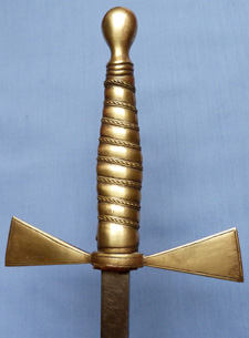 C.1900's Brass-Hilted British Masonic Sword