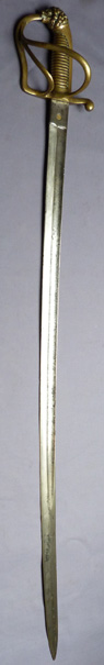 British Victorian Lionshead Officer Sword