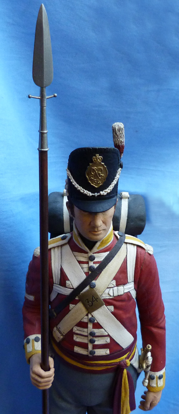 Large British Napoleonic Infantry NCO's Handpainted Figure