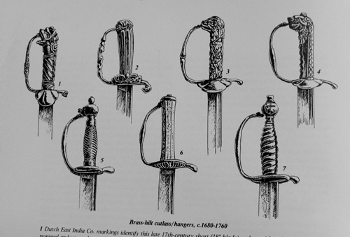 English C.1720 Dog-Head Naval Cutlass